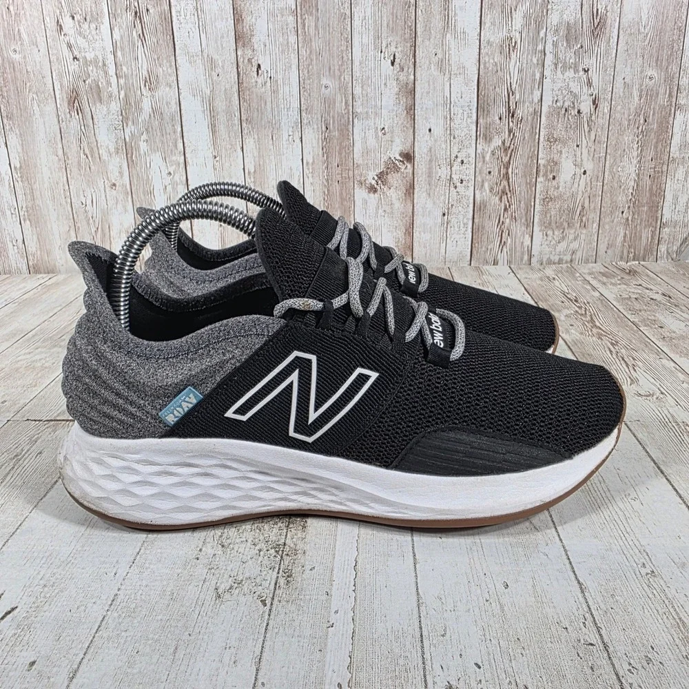 New Balance Fresh Foam Roav v1 Black Grey Running Shoes WROAVTK Womens 8